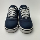 Heelys Pro 20 Shoes Youth Size 2 Navy White Roller Sneakers Wheels Complete Set