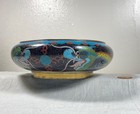Antique Chinese Qing Cloisonne Enamel Copper Bowl Jar 