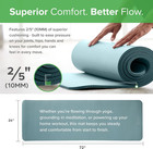 Gaiam Essentials 2 5  Thick  10mm  Yoga   Pilates  Fitness   Exercise Mat With E