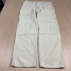 Vintage Double Front Knee Canvas Carpenter Pants Roundhouse 40x32 Railroad Work