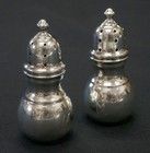 6 Antique M Fred Hirsch Co  Sterling Silver Mini Salt pepper Shakers In B0x   m 