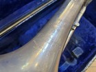 Besson New Standard Bb Flugelhorn Satin Silver Plated Vintage Used With Case
