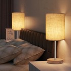 Tall Drum Lamp Shade For Table Lamps Replacement Beige Fabric Shade