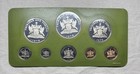 1975 Trinidad And Tobago 8-coin Proof Set   Silver  10    5 Coins   Coa 