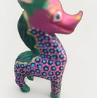Vintage Oaxaca Alebrije Painted Wood Figurine Mexican Folk Art