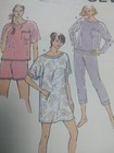 Pajamas Sleep Set Nightgown Xs S M L Xl Kwik Sew 2117 Sewing Pattern Top Shorts