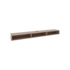 71in Oak Wood Wall Floating Shelf  Wall Mounted Tv St   Media Console Entertainm