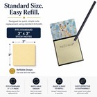 Caroline s Treasures Cream Shiba Inu Watercolor Sticky Note Holder