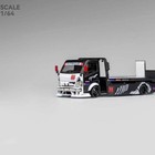 1 64 H300 Modified Flatbed Tow Truck Skeleton Dinosaur Livery Alloy Diecast