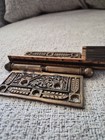  5- 1 2 X 5-1 2 Ornate Ball Tipped Brass Plated Victorian Eastlake Hinge 