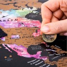 Atlas   Green World Travel Map   Bonus Europe Poster  Premium Scratch Off Wor