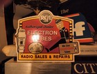 Vintage Rca Radio Repair Dealer Porcelain Metal Sign Tube Repair Service Dealer 