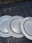  4  Vintage 1960s Wilton Armetale Pewter Rwp Plate Set  Colonial Crest