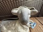 Vtg Bakers Coconut Lamb Cake Mold Cast Metal 2 Piece 13 