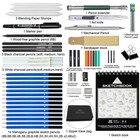 50pcs Sketching Drawing Pencils Set Art Supplies   Sketch Pencils graphite ch   