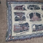 Vtg Kreutz Creek Hellam Pa Historical Tapestry Throw Blanket Shoe House Rare