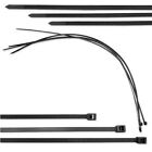100 Pack 12  Inch Black Nylon Zip Ties 60 Lbs Tie-wrap Loop Fasten Uv Wire Cable
