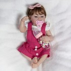 Real Life Newborn Baby Girl Dolls Full Body Vinyl Silicone Reborn Doll Xmas Gift