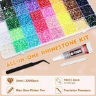 32000pcs Bedazzler Kit With Rhinestones  Bedazzling Kit 40 Colors 3mm With