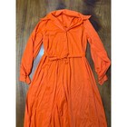 Vintage 70s Polyester Knit Women s Jumpsuit Wide Leg Retro Hippie Collar H4-6