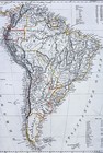 1847 Flemming Map  South America  Brazil Argentina Peru Colombia Patagonia Chile