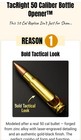50 Cal Real Brass Bullet Bottle Opener - 2 Pack