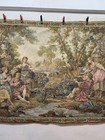 Vintage Fabulous French Aubusson Style Pictorial Figurative Tapestry Wallhanging