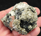 Larger  Pyrite Cube Cluster With Sphalerite 100  Natural From Peru 289gr