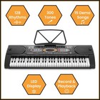 61-key Electronic Keyboard Portable Digital Piano And Stand  Mic  Usb  Stool