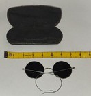 Antique Stamped Willson Bifocalsyl Sunglasses Round Wire Rim Glass 1910s W  Case
