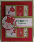 Stampin  Up  Card Kit Traditions Of Christmas Poinsettia Gold Celebrate Season