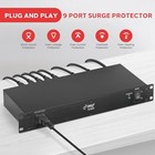 15a Power Supply Conditioner Strip Surge Protection 9 Outlets   120v Pco850