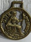 Antique One Penny Rustic Brass Medallion  Architectural Salvage Cottagecore