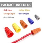 Qizpcer 330 Pcs Wire Connectors Nuts Kit - Electrical Twist Wiring Splice Screw