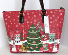 Disney Dooney   Bourke 2019 Christmas Holiday Mickey Minnie Shopper Tote Bag