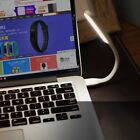 10x Usb Lamp Night Light Laptop Computer Plug White Led Bendable Flexible Desk