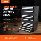 Vevor Drill Bit Dispenser Organizer Cabinet 3 Pieces Three-drawer Five-drawer