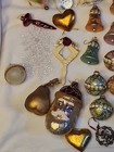 Vintage 100  Victorian Style Christmas Ornaments Lot Pink  Mauve  Gold  Purple 