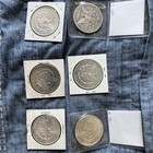 6 Morgan Circulated Silver Dollars  1882  1884  1881-0  Two 1921-d  1891-0