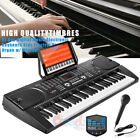 61 Key Music Electronic Keyboard Electric Digital Piano Organ W stand For Kids