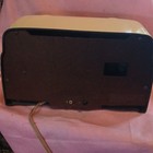 Crosley 1950s Cream   Gold Tube Radio Vintage Dual Dials Collectible