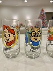 Vintage 80   s Alvin   The Chipmunks Set Of 4 Drinking Glasses