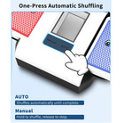 Barajador Autom  tico De Cartas Recargable Usb-c Para 1-2 Barajas  Baraja Cartas