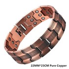 Copper Magnetic Bracelet Energy Therapeutic Healing Therapy Arthritis Men Women