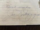 Joe Dimaggio 4x6 Personalized Autograph 1950s Original  make Me An Offer 