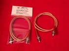 Irad 36  Shv To Shv Coaxial Cable Assembly Clear Rg142 Cable With Strain Reliefs