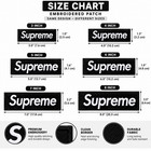 Supreme Style Embroidered Patch Black Red Iron On Sew On Streetwear Diy Patches