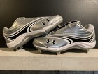 Under Armour Glyde Iv Wms St Womens 8 5 Softball Sliver black 1221159-002 New