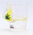 California Pot Leaf Bikini Bust 3d Shot Glass
