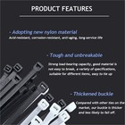 White black Nylon Cable Ties Zip Wraps Thick Heavy Duty Cable Tie Uv Resistant